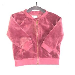 Velvet baby jacket